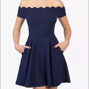 B Darlin Dark Green Dress